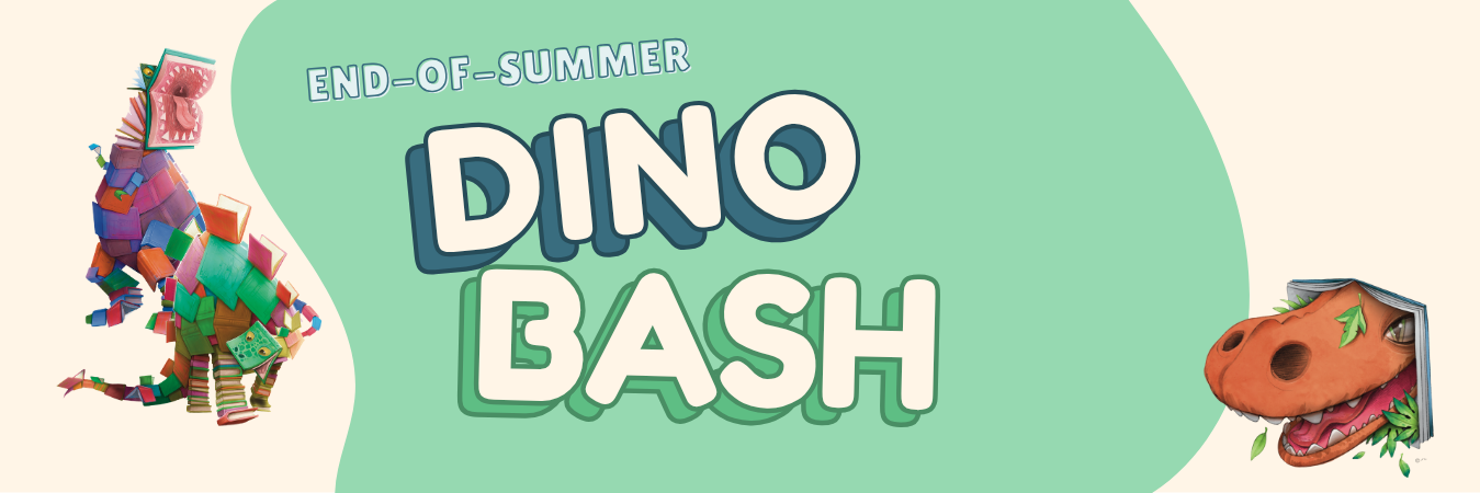 dino clipart with dino bash text